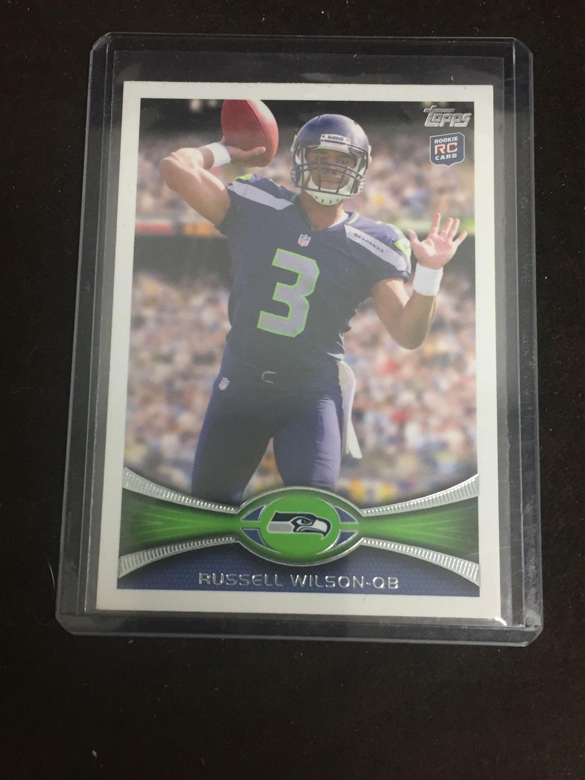 2012 Topps #165 Russell Wilson Seahawks Rookie Football Card from Collection