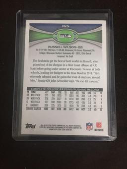 2012 Topps #165 Russell Wilson Seahawks Rookie Football Card from Collection