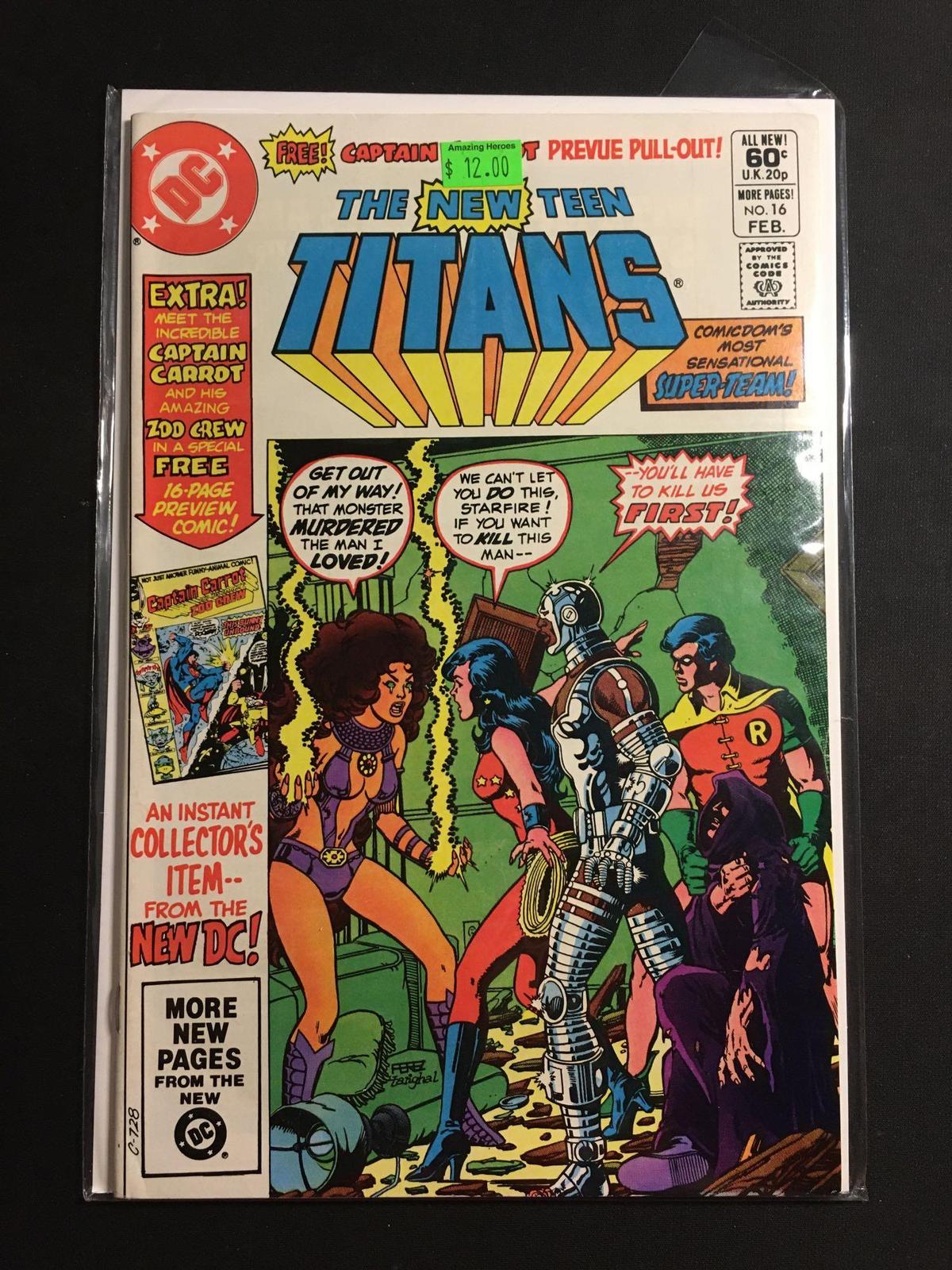 The New Teen Titans #16 Comic Book from Amazing Collection B