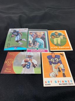 5 Card Lot of Mixed Sports Cards - Relics, Autographs, Inserts, Numbered, Stars & More!