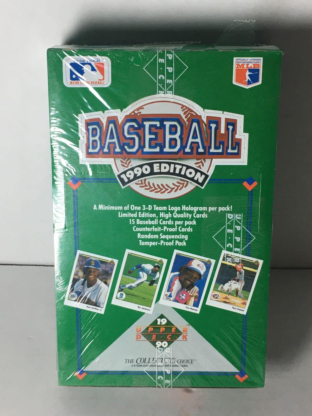 Factory Sealed Upper Deck MLB 1990 The Collector's Choice Hobby Box from Store Closeout