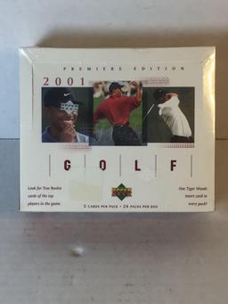 Factory Sealed Upped Deck 2001 Golf Premiere Edition Hobby Box from Store Closeout