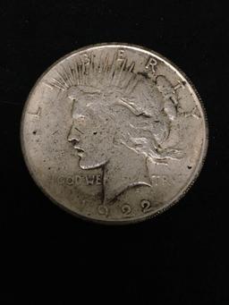 NOVELTY 1922 United States Peace Dollar - DOUBLE HEADS COIN