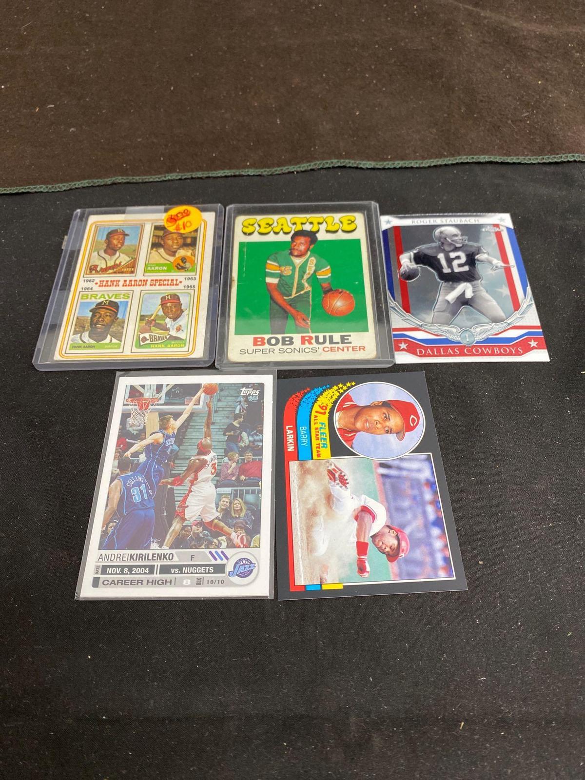 AMAZING Collection - Lot of 5 Sports Cards - Rookies, Stars, Inserts, Autos, VTG, Modern & More