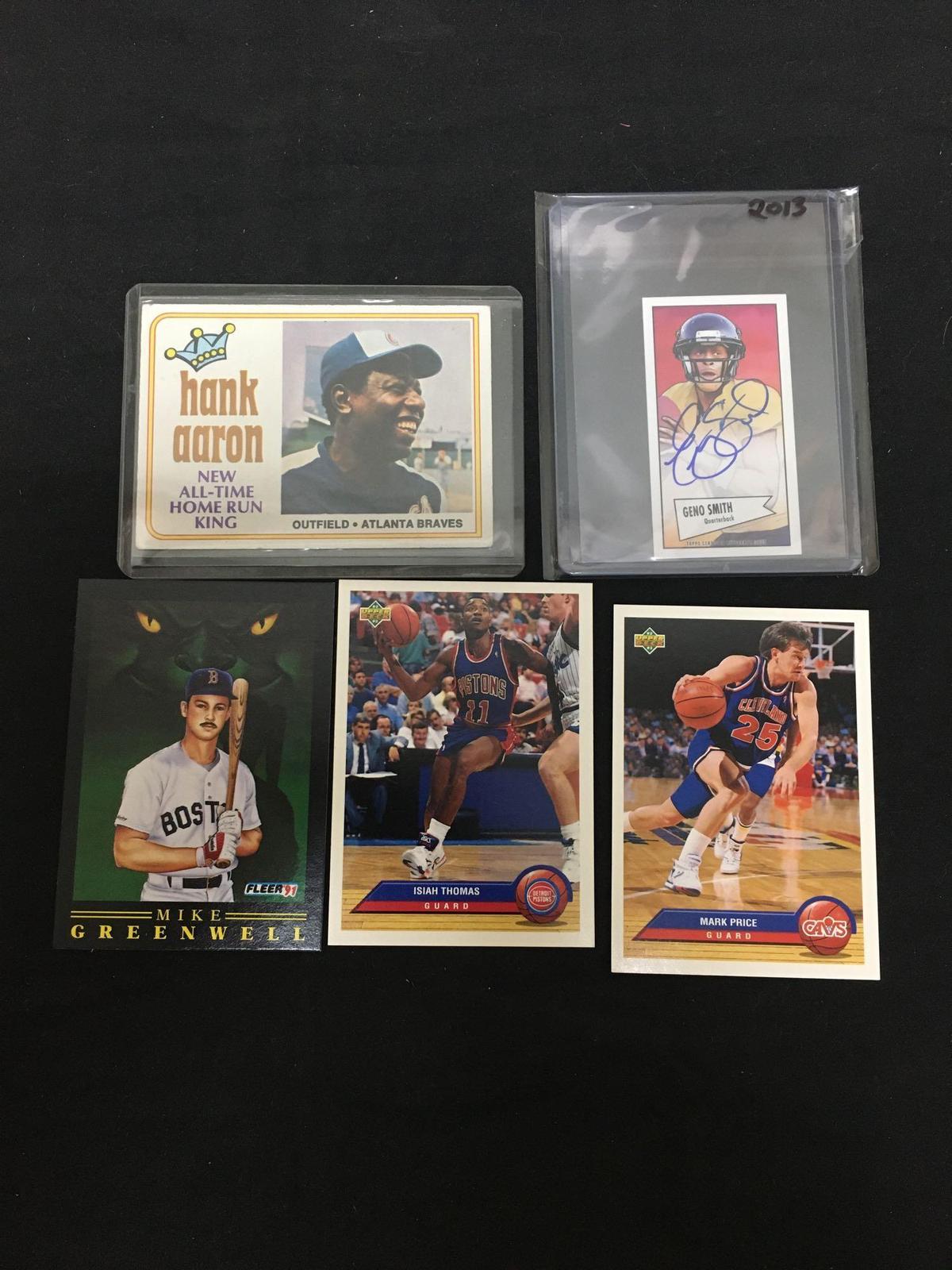 AMAZING Collection - Lot of 5 Sports Cards - Rookies, Stars, Inserts, Autos, VTG, Modern & More