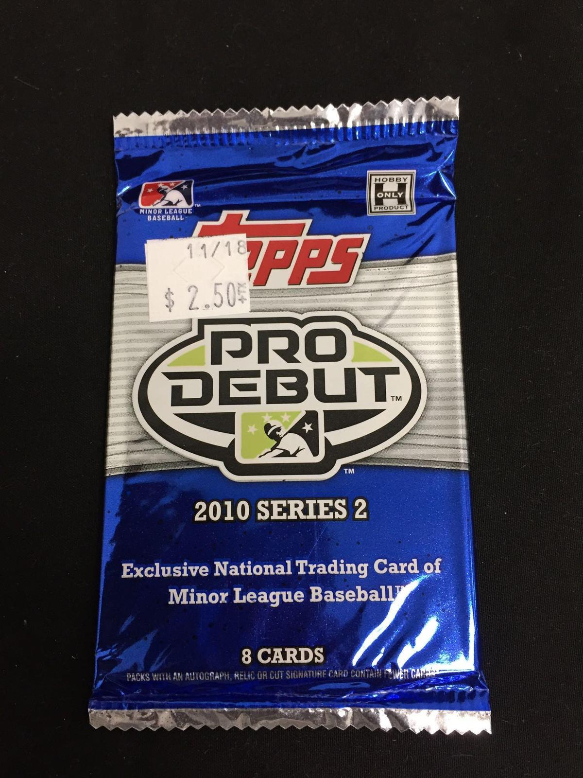 2010 Topps Pro Debut Series 2 Factory Sealed 8 Card Pack - MIKE TROUT INSERT?