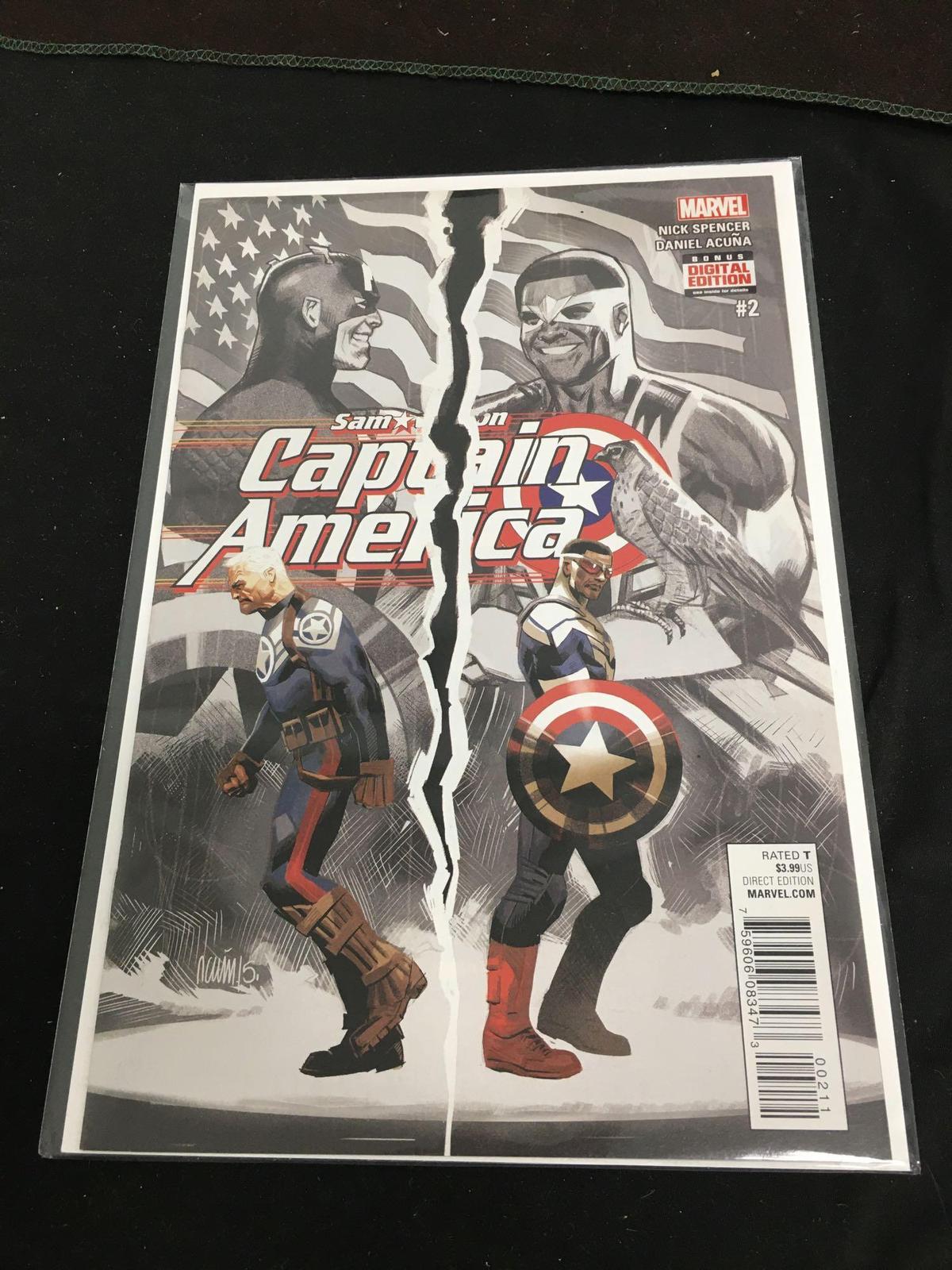 Sam Wilson Captain America #2 Comic Book from Amazing Collection