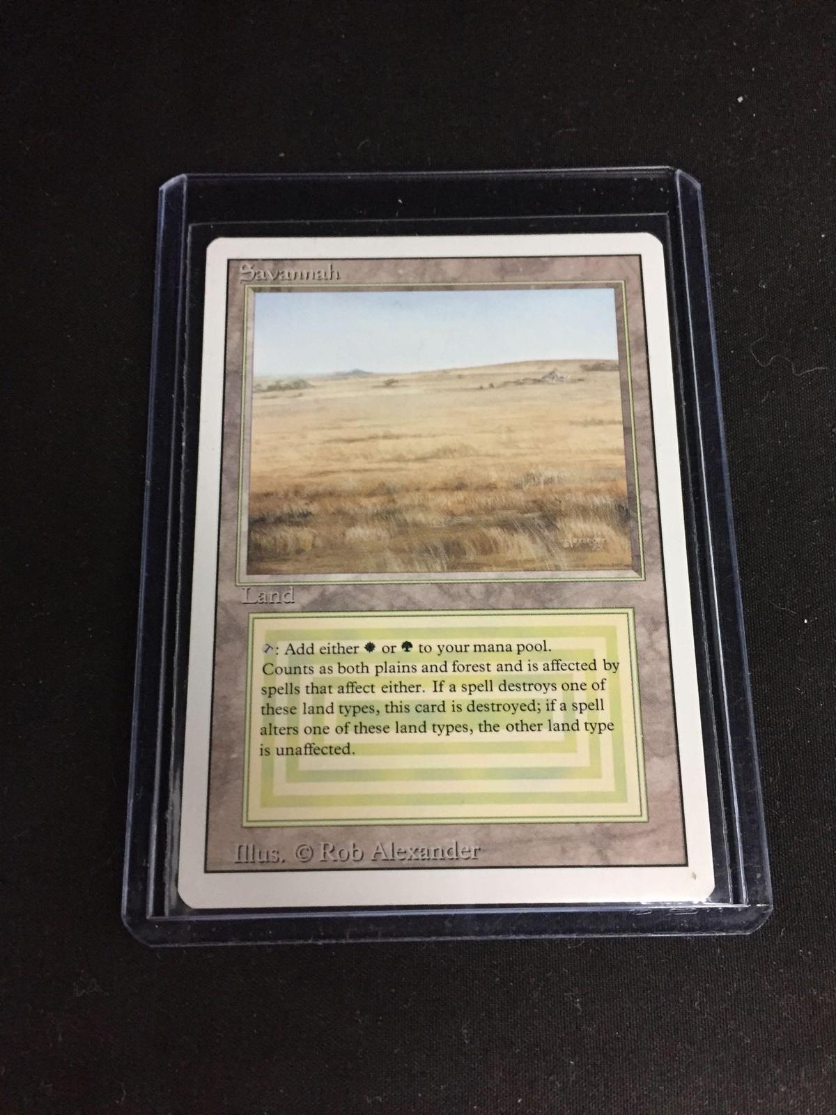 Magic the Gathering SAVANNAH Revised Dual Land Trading Card