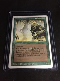 Magic the Gathering FORCE OF NATURE Revised Vintage Trading Card