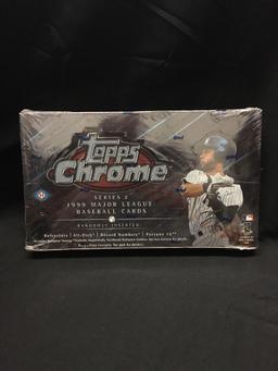 Factory Sealed Topps Chrome 1999 Baseball Series 2 Hobby Box 24 Pack Box