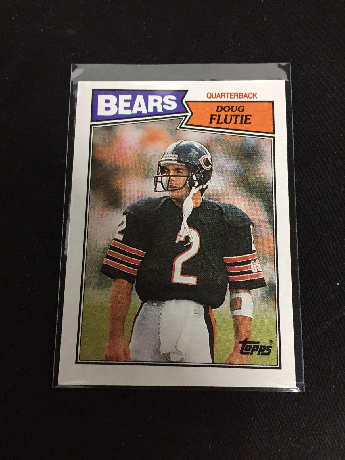 1987 Topps #45 DOUG FLUTIE Bears Bills ROOKIE Football Card