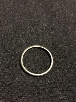 Rounded 1.75mm Wide Classic Sterling Silver Band