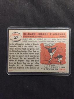 1956 Topps #27 DICK FLANAGAN Steelers Vintage Football Card