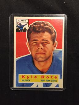 1956 Topps #29 KYLE ROTE Giants Vintage Football Card