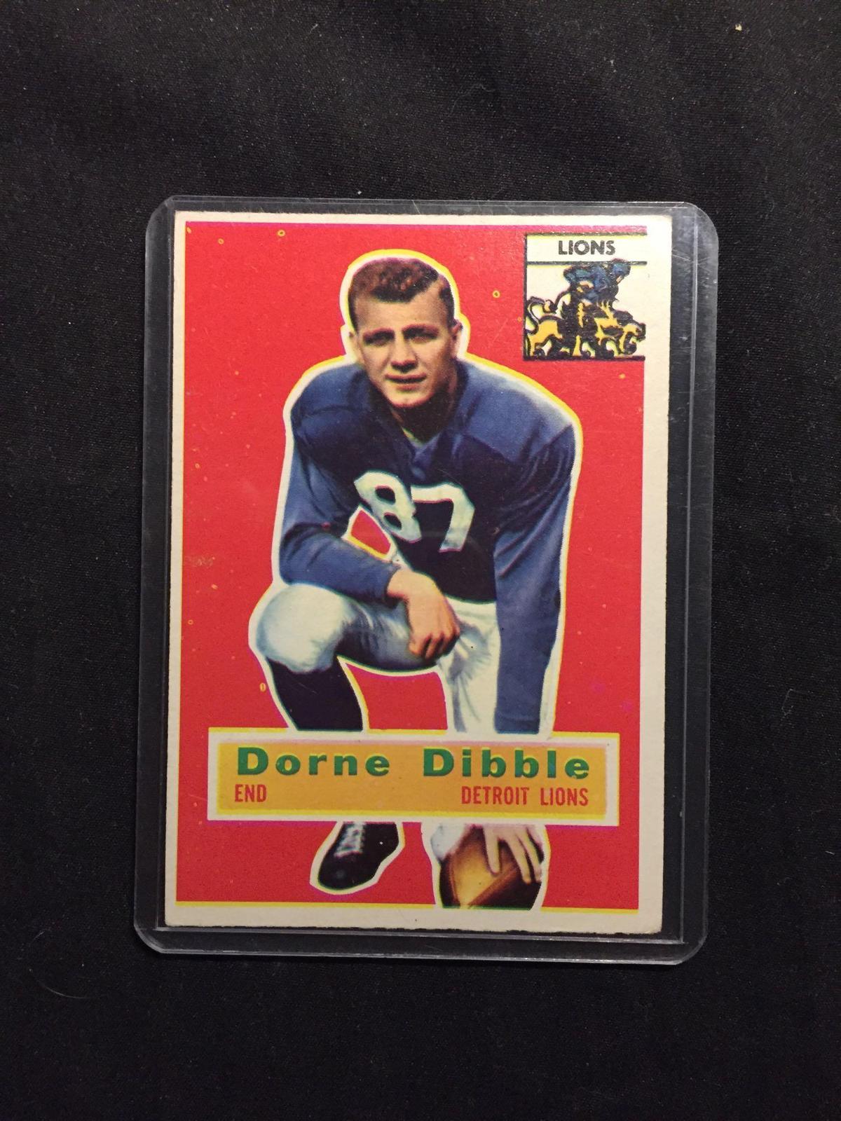 1956 Topps #32 DORNE DIBBLE Lions Vintage Football Card