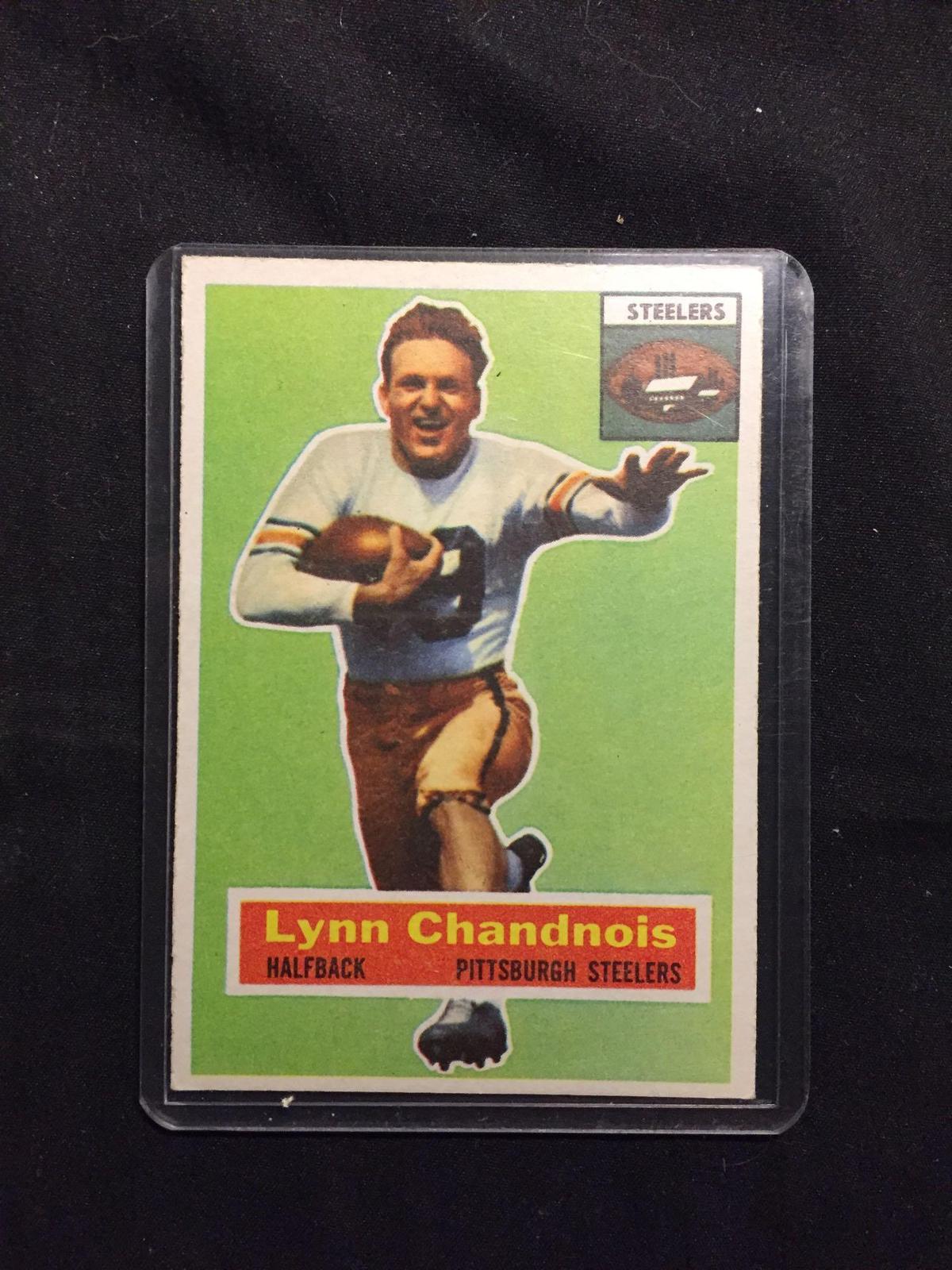 1956 Topps #39 LYNN CHANDNOIS Steelers Vintage Football Card