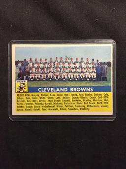 1956 Topps #45 CLEVELAND BROWNS Team Card Vintage Football Card