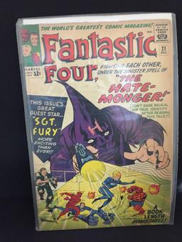 Marvel Fantastic Four #21 December 1963 1st The Hate Monger Sgt. Fury cameo