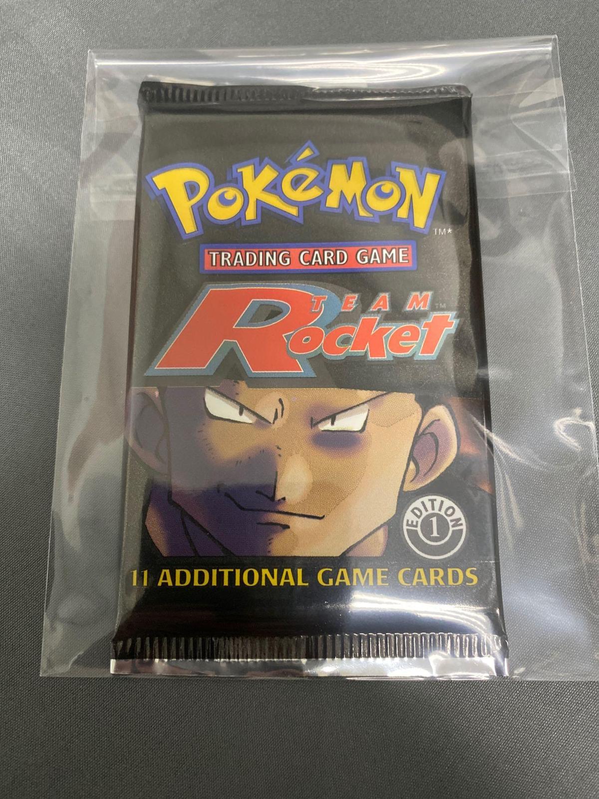 Factory Sealed Pokemon TEAM ROCKET 1st Edition Booster Pack