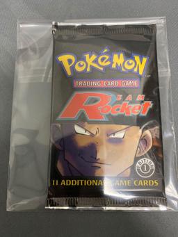 Factory Sealed Pokemon TEAM ROCKET 1st Edition Booster Pack