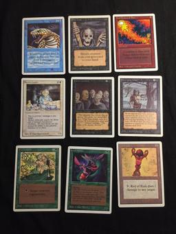 Lot of 9 MTG Magic the Gathering UNLIMITED Trading Cards from Collection