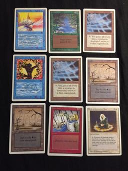 Lot of 9 MTG Magic the Gathering UNLIMITED Trading Cards from Collection