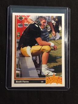 1991 Upper Deck #13 BRETT FAVRE Packers ROOKIE Football Card