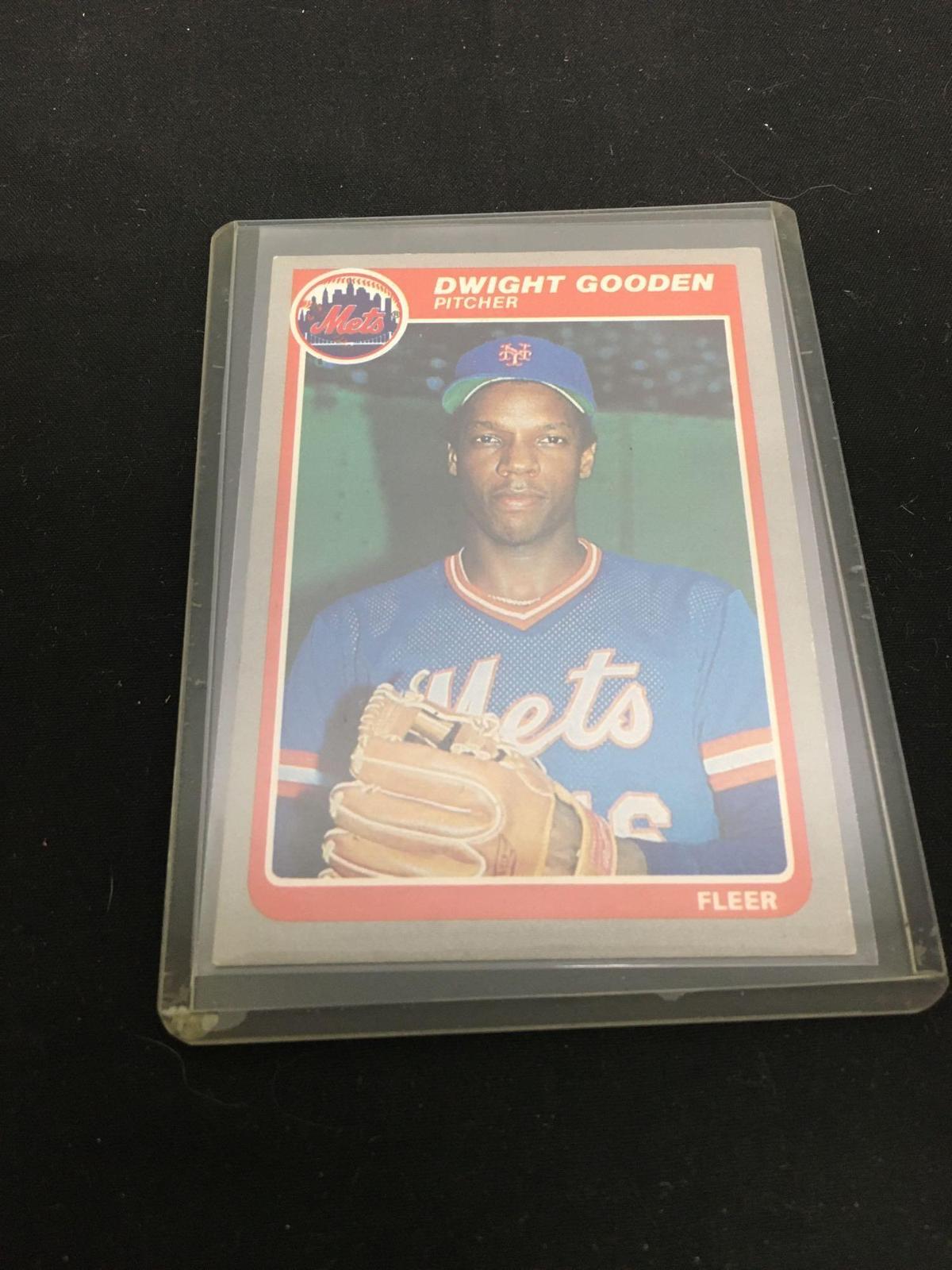 1985 Fleer #82 DWIGHT GOODEN Mets ROOKIE Baseball Card