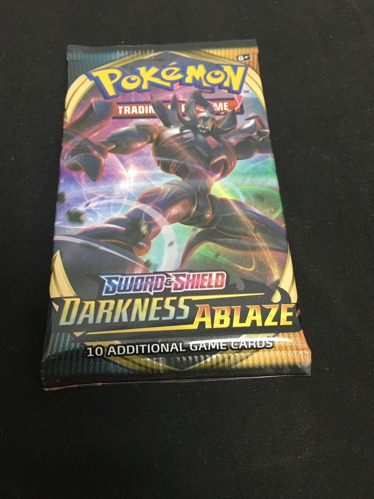 Factory Sealed DARKNESS ABLAZE 10 Pokemon Card Booster Pack from Box Break