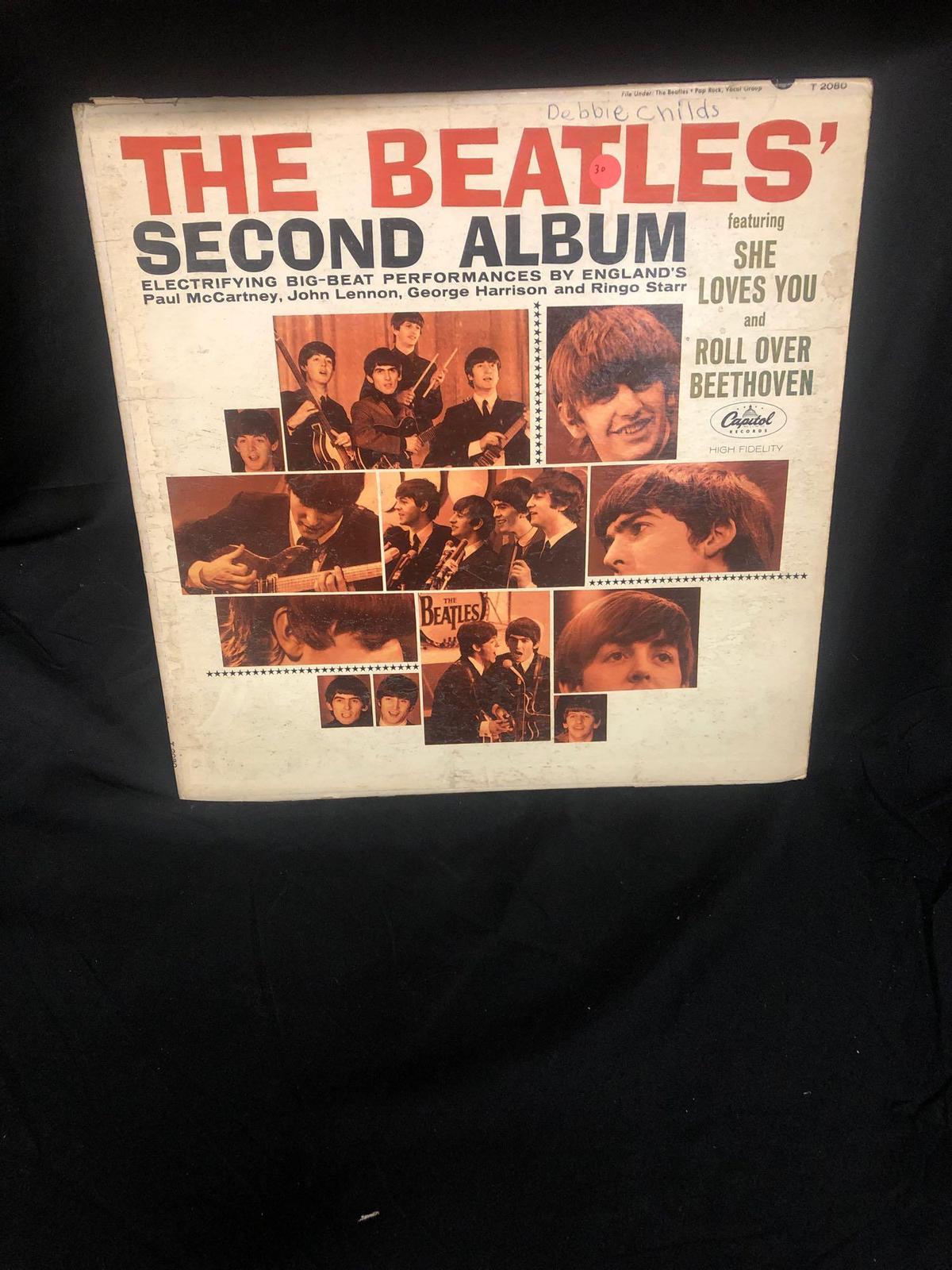 The Beatles' Second Album Vintage Vinyl LP Record from Collection