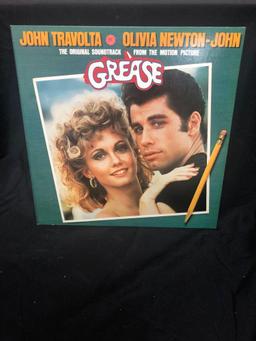Grease The Original Soundstrack John Travolta Olivia Newton-John Vintage Vinyl LP Record from