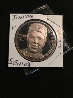 1 Ounce Silver Bullion Round Coin - Ken Griffey Jr. & Ken Griffey Sr.