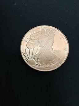 Walking Liberty Style 1 Ounce Copper Rounds