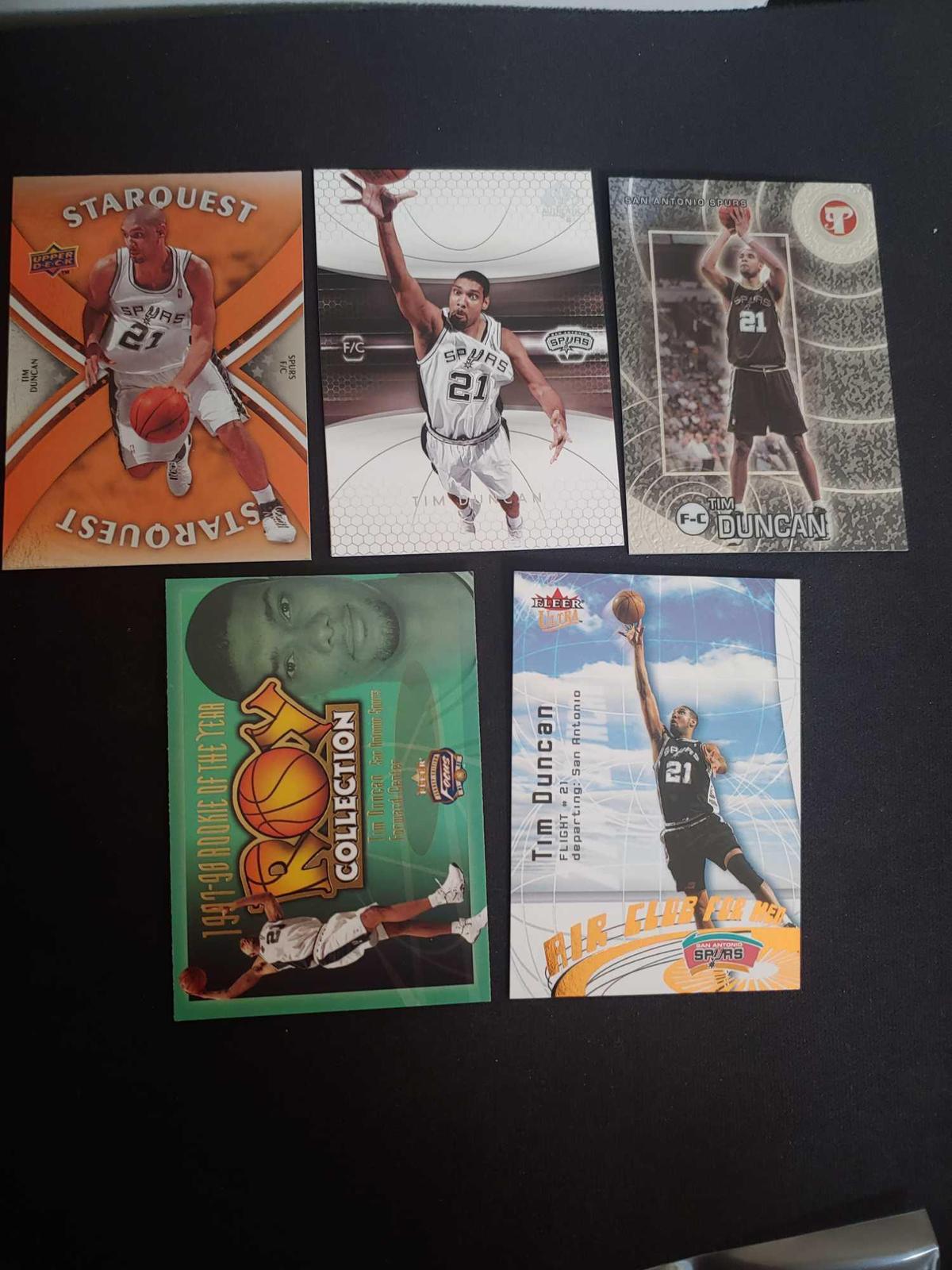 Tim Duncan lot of 5