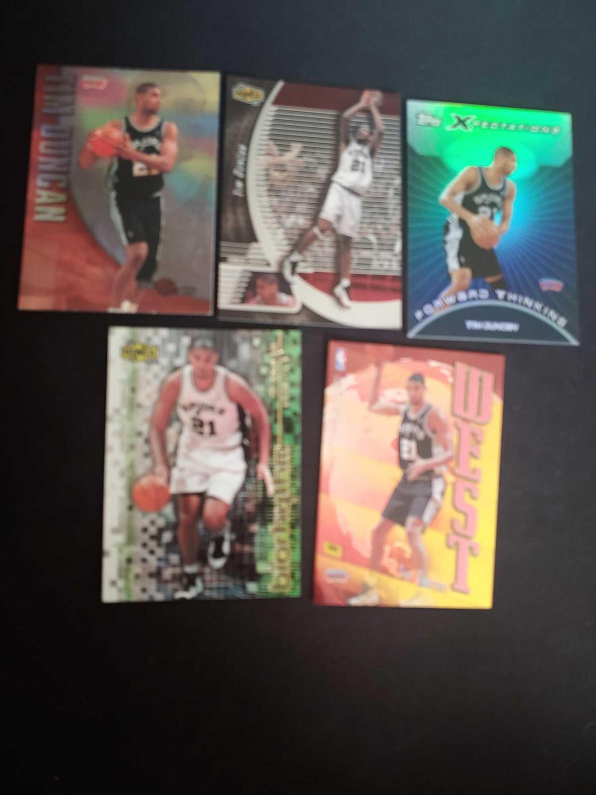 Tim Duncan lot of 5