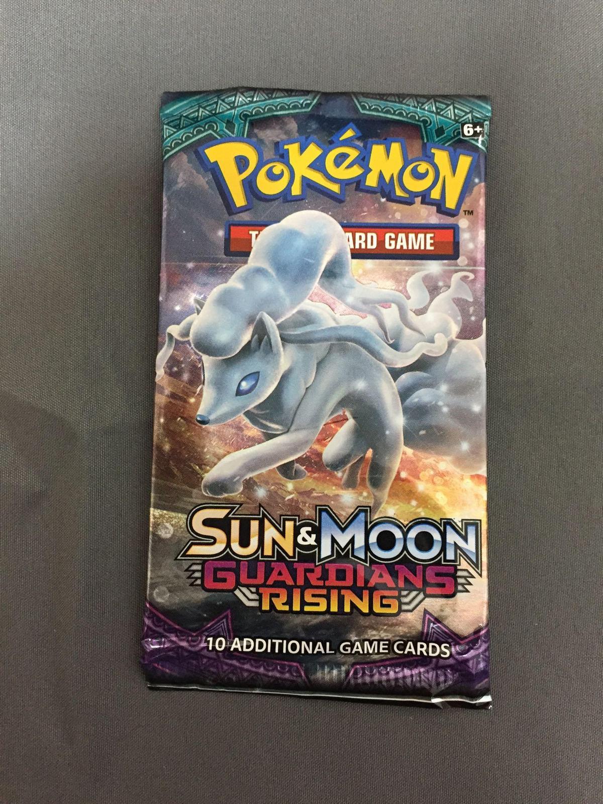 Sealed Pokemon Sun & Moon Guardians Rising 10 Card Booster Pack