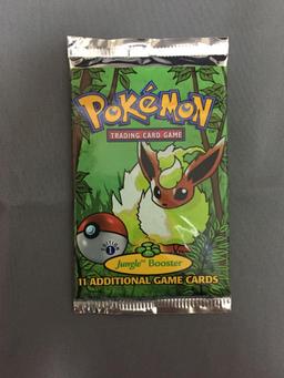 Factory Sealed Pokemon Jungle 1st Edition 11 Card Booster Pack - 20.69 Grams