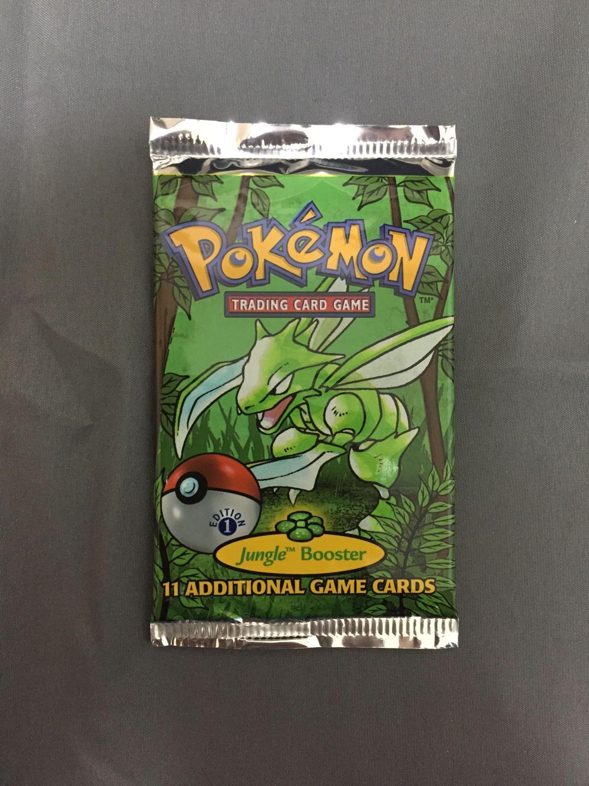 Factory Sealed Pokemon Jungle 1st Edition 11 Card Booster Pack - 20.68 Grams