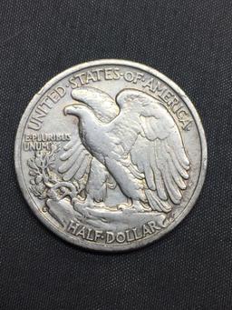 1936-S United States Walking Liberty Half Dollar - 90% Silver Coin - 0.361 ASW