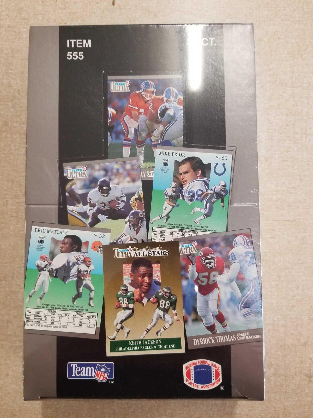 Factory Sealed 1991 Ultra Football 36 Pack Box of Packs