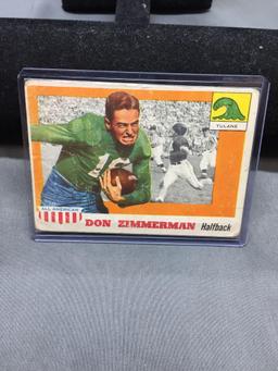 1955 Topps All-American #49 DON ZIMMERMAN Tulane Vintage Football Card from Collection