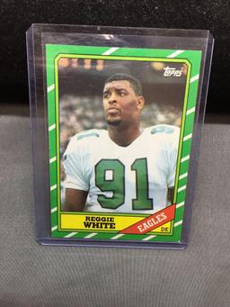 1986 Topps #275 REGGIE WHITE Eagles ROOKIE Football Card