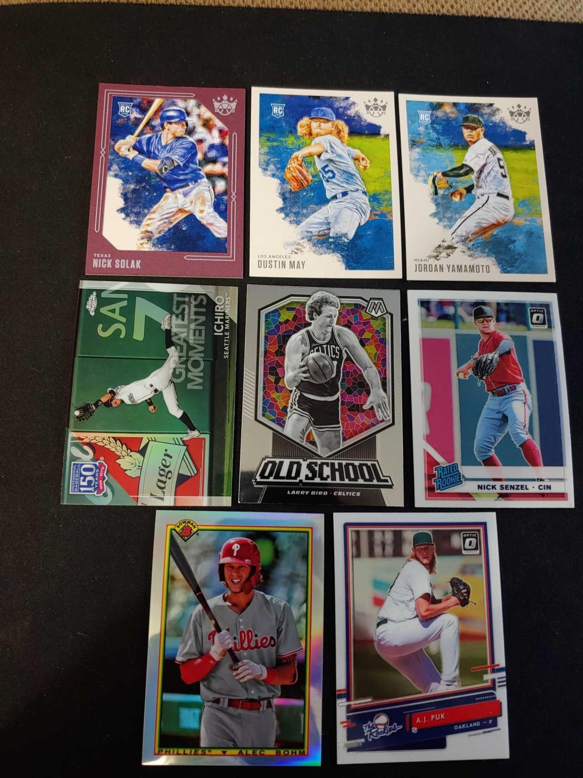 Sports card lot of 8