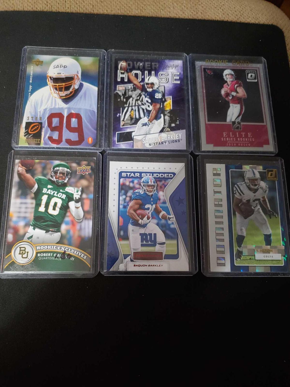 Sports card lot of 6