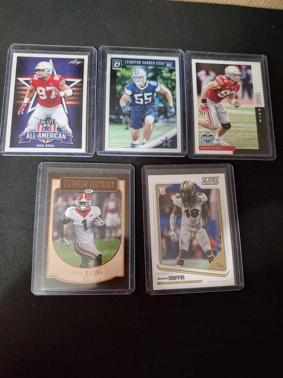 Sports card lot of 5