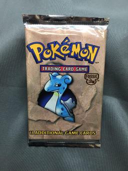 Factory Sealed Pokemon Fossil Unlimited 11 Card Booster Pack - 20.7 Grams