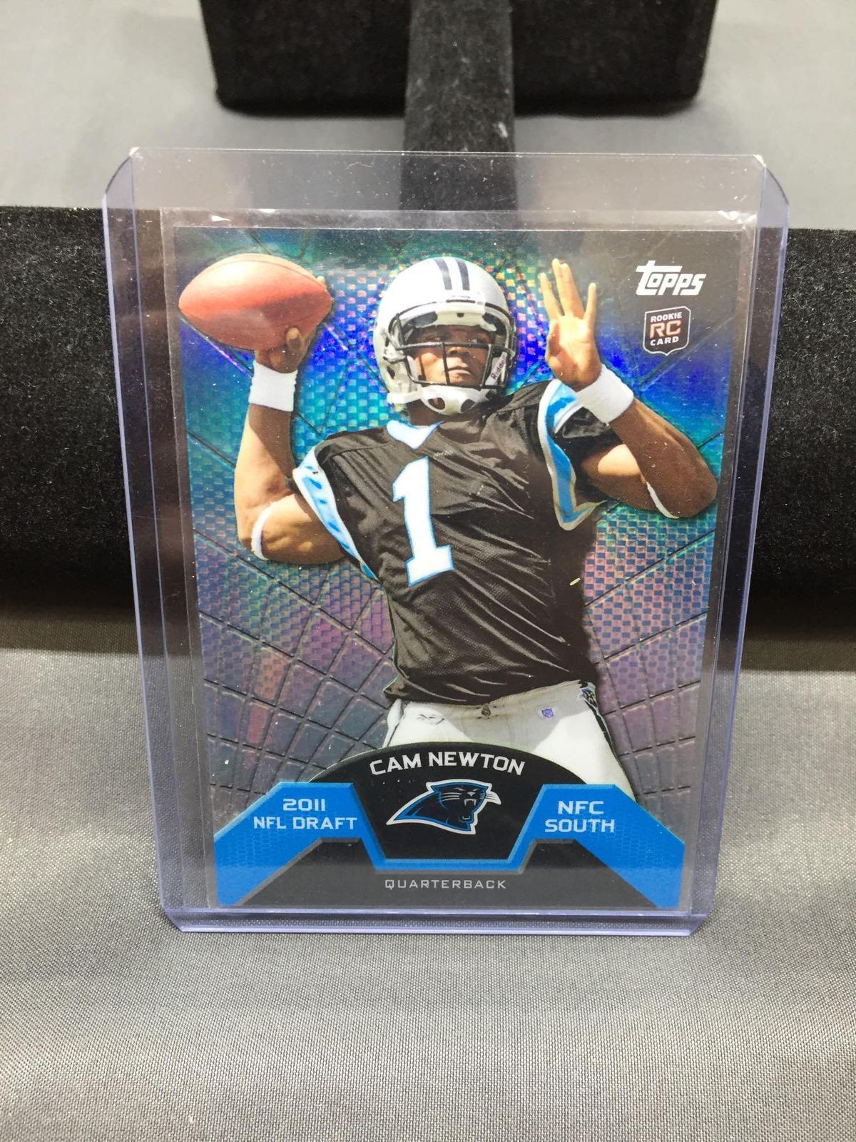 2011 Topps Finest CAM NEWTON Panthers ROOKIE Football Card