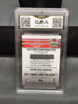 GMA Graded 2020 Topps HR Challenge #24 MIKE TROUT Angels Baseball Card - GEM MINT 10