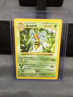 Pokemon Base Set Shadowless BEEDRILL Trading Card 17/102