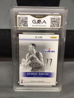 GMA Graded 2019-20 Panini Illusions GHEORGHE MURESAN Bullets Autographed Bbasketball Card - GEM MINT